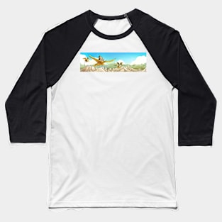 Chiricahua Mountains Panorama Baseball T-Shirt